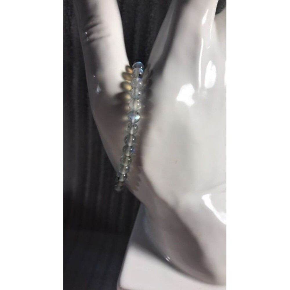 Labradorite Beaded Stretch Bracelet - 6m
